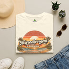Neurodivergent & Thriving Tee — Retro Sunset Palm Graphic T-Shirt