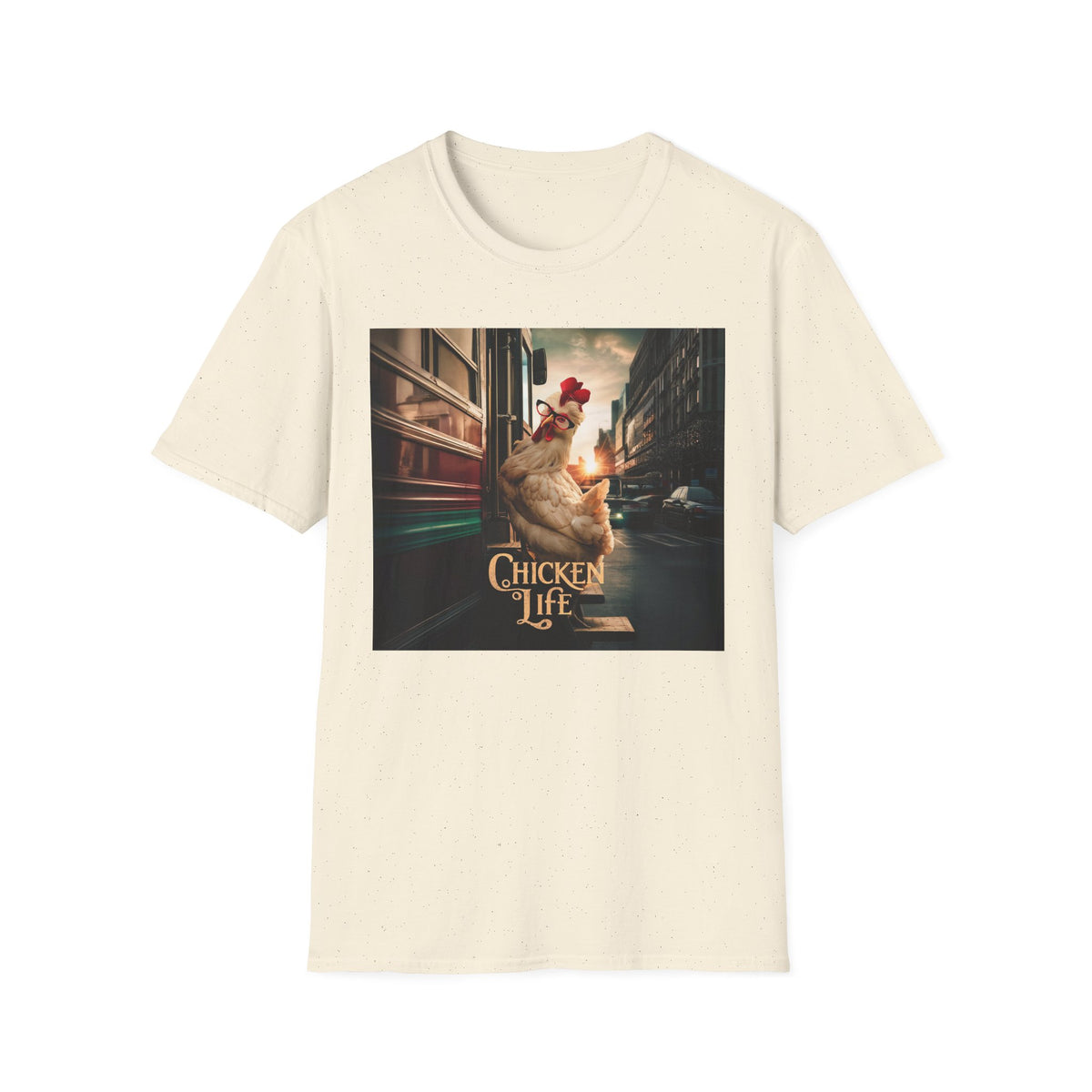 Chicken Life Graphic T‑Shirt — Funny Urban Chicken Design