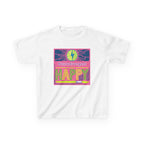 Neurodivergent and Happy Kids Tee — Bright Retro Pride Shirt
