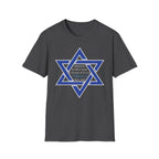 Star of David T-Shirt — "Blessed is he who comes in the name of the Lord" Hebrew Christian Jewish Faith Tee
