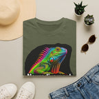 Neurodivergent Iguana T-Shirt — Colorful Rainbow Iguana Tee
