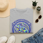Neurodivergent Iguana T-Shirt — Colorful Pride Design for Neurodiversity Awareness