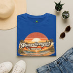 Neurodivergent & Thriving Tee — Retro Sunset Palm Graphic T-Shirt