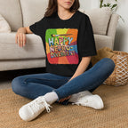 Happy Neurodivergent T-Shirt — Colorful Pride Art Tee