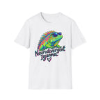 Neurodivergent Iguana T-Shirt – Colorful Pride Lizard Tee for Neurodiversity Awareness