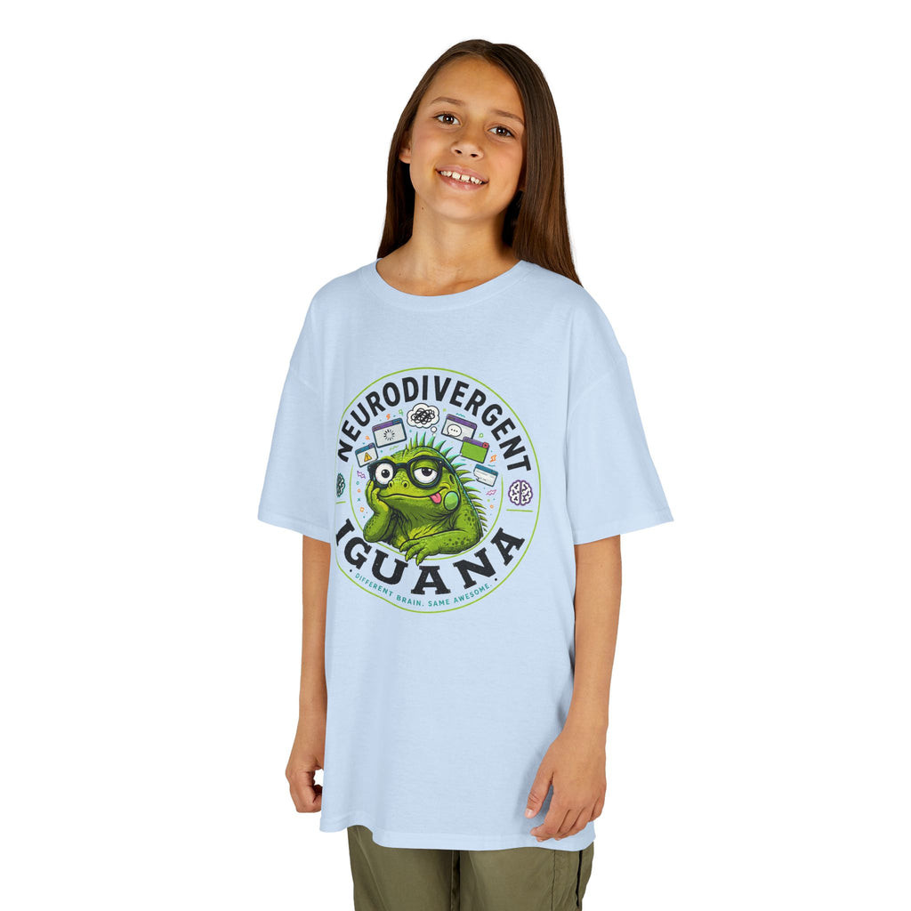 Neurodivergent Iguana Kids Tee