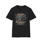 Amish Zombie Society Band Tee — Retro Horror Rock T-Shirt