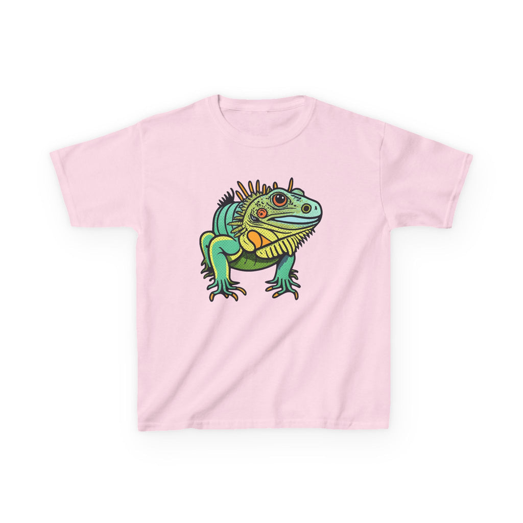 Kids Iguana T-Shirt — Colorful Tropical Reptile Tee for Boys & Girls