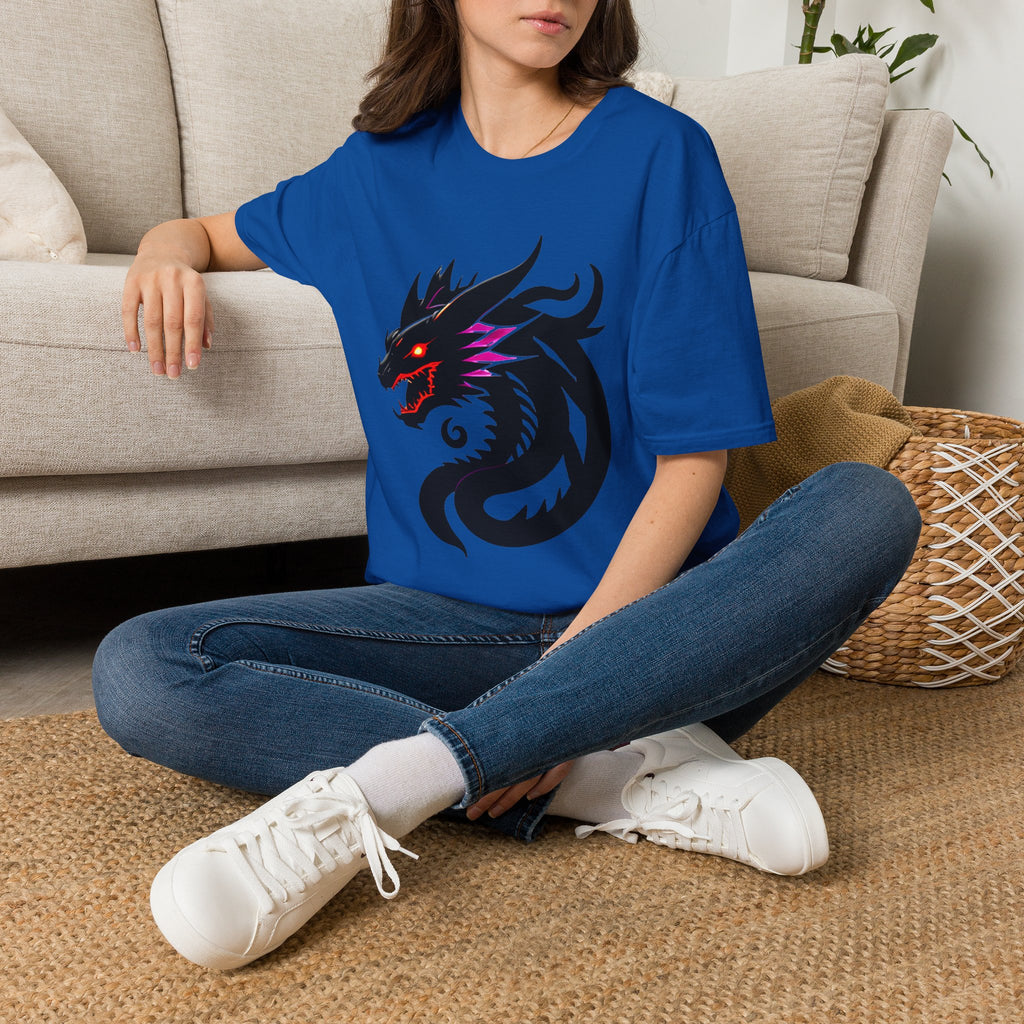 Dragon Head T‑Shirt – Fierce Black Dragon Graphic Tee