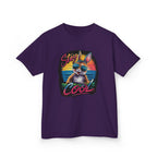 Kids T-Shirt — "Stay Cool" Sunglasses Cat Retro Graphic Tee