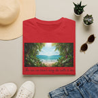 Beachscape T-Shirt — "The sea, an siren's song she calls to me" Scenic Coastal Tee