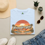 Neurodivergent & Thriving Tee — Retro Sunset Palm Graphic T-Shirt