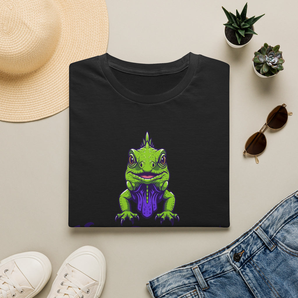 NeuroDivergent Iguana T-Shirt — Green Lizard Graphic Tee