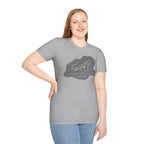 Neurodivergent Iguana Graphic T‑Shirt — Pride-Lit Earthtone Design