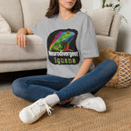 Neurodivergent Iguana T-Shirt — Colorful Rainbow Iguana Tee
