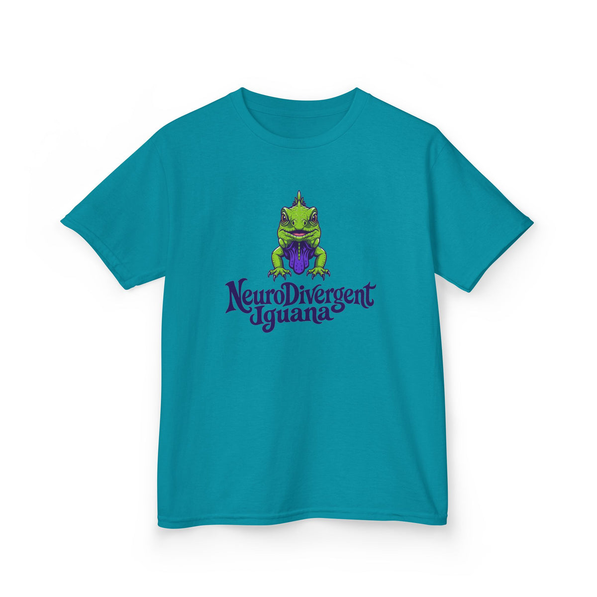 Kids Tee — 'NeuroDivergent Iguana' Graphic