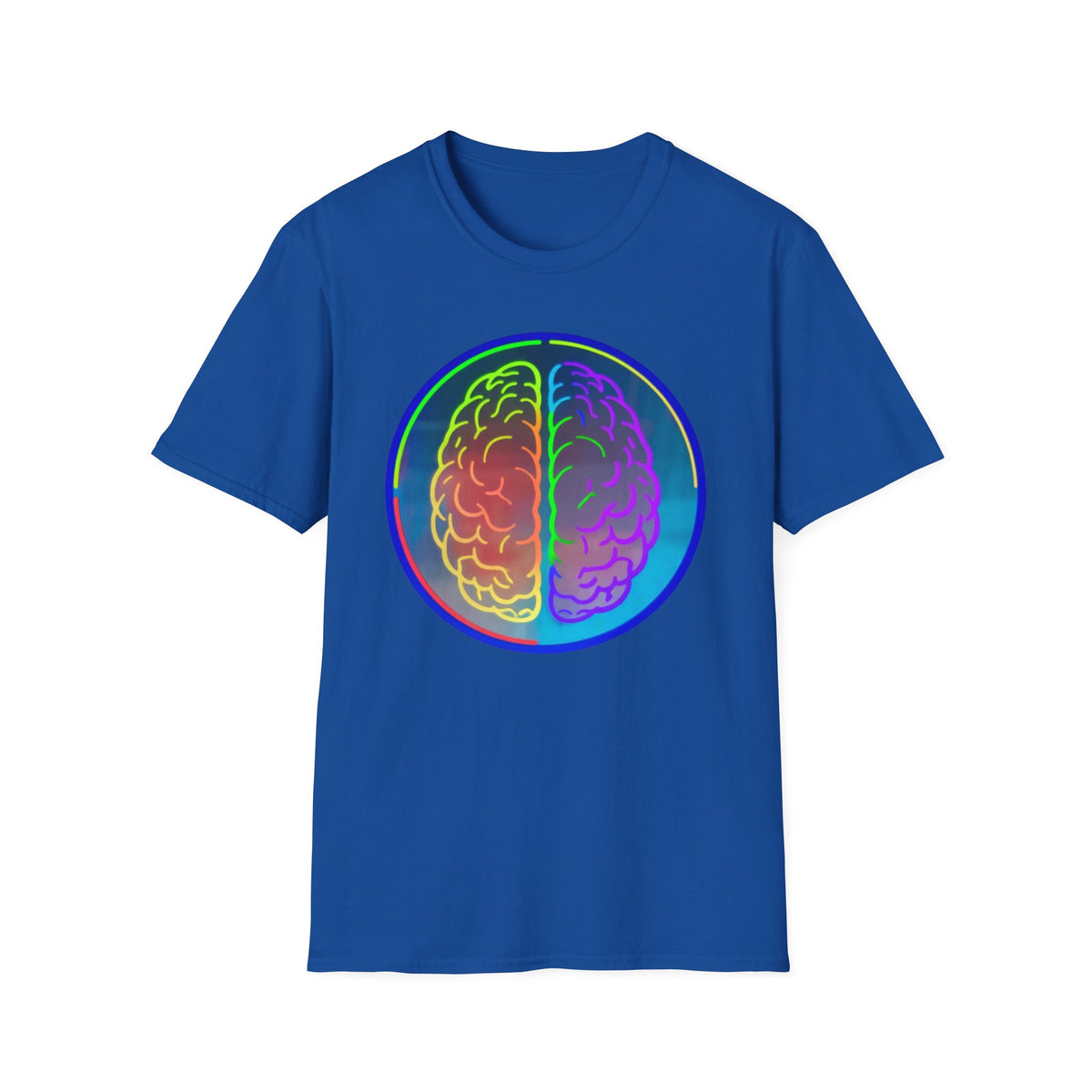 Rainbow Brain Graphic T-Shirt