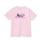Kids Tee — Neon Green & Purple Iguana Graphic “Fluorescent Iguana”