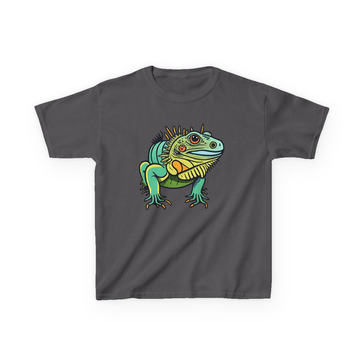 Kids Iguana T-Shirt — Colorful Tropical Reptile Tee for Boys & Girls