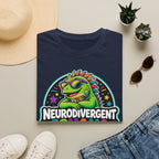 Neurodivergent Iguana T-Shirt — Colorful Pride Graphic Tee