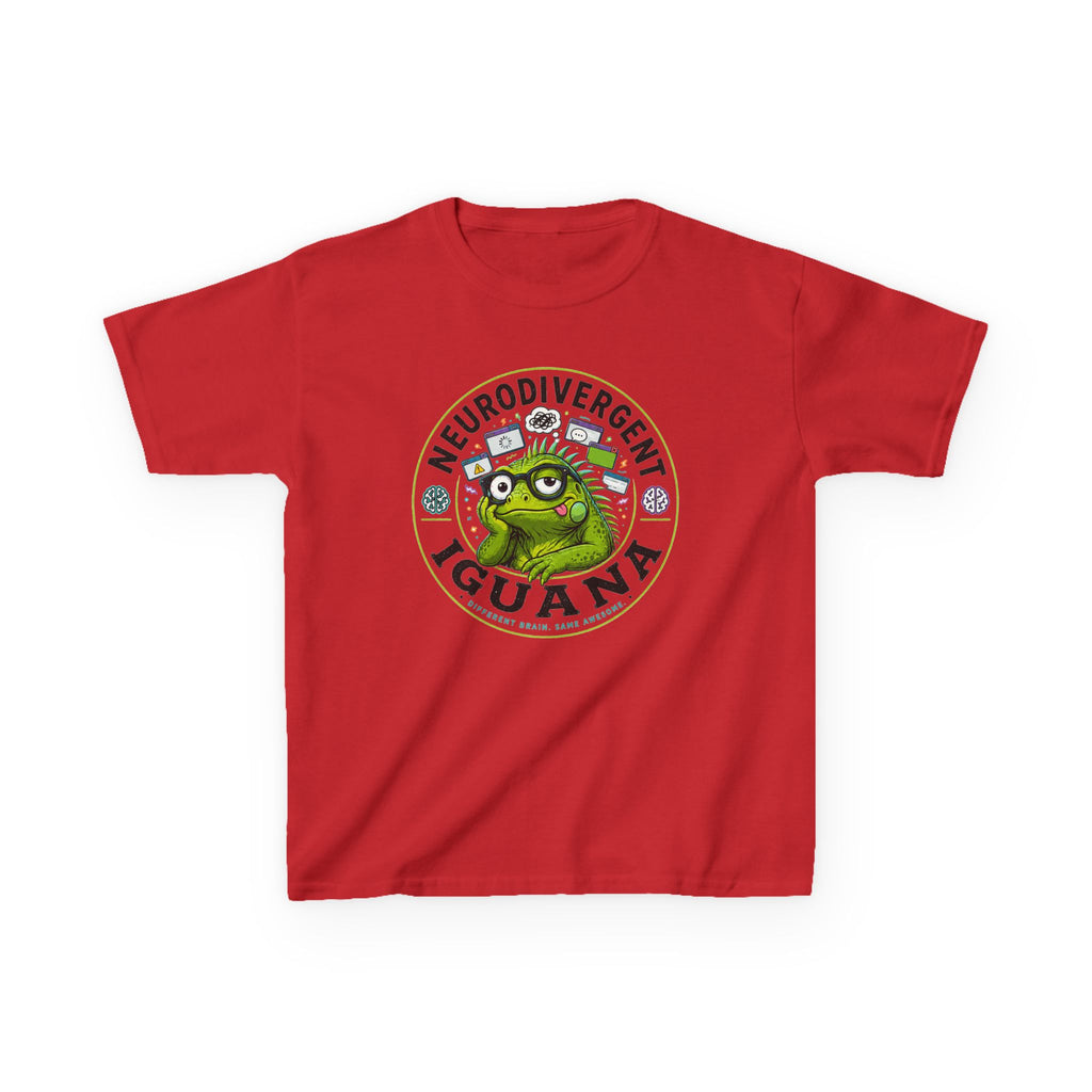 Neurodivergent Iguana Kids Tee