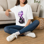 Violet Elven Woman Portrait T-Shirt