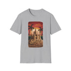 Sand Life T-Shirt — Retro Sunset Palm Beach Sandcastle Tee