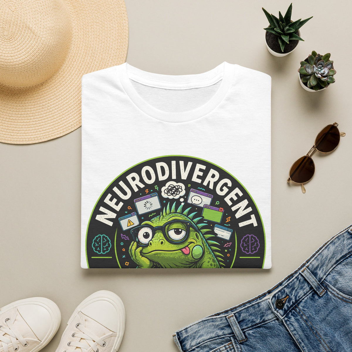 Neurodivergent Iguana T-Shirt