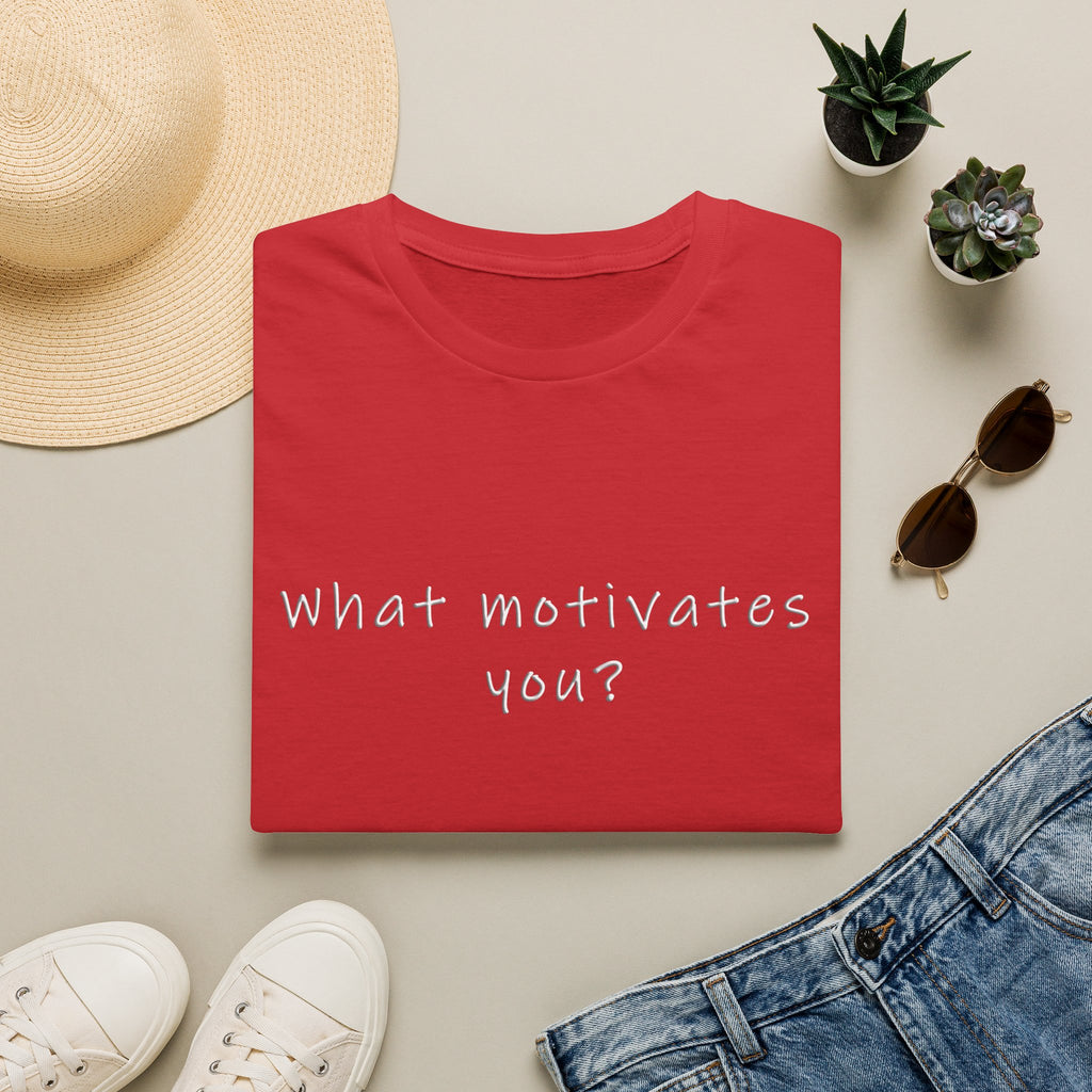 What Motivates You? T-Shirt — Inspirational Question Graphic Tee