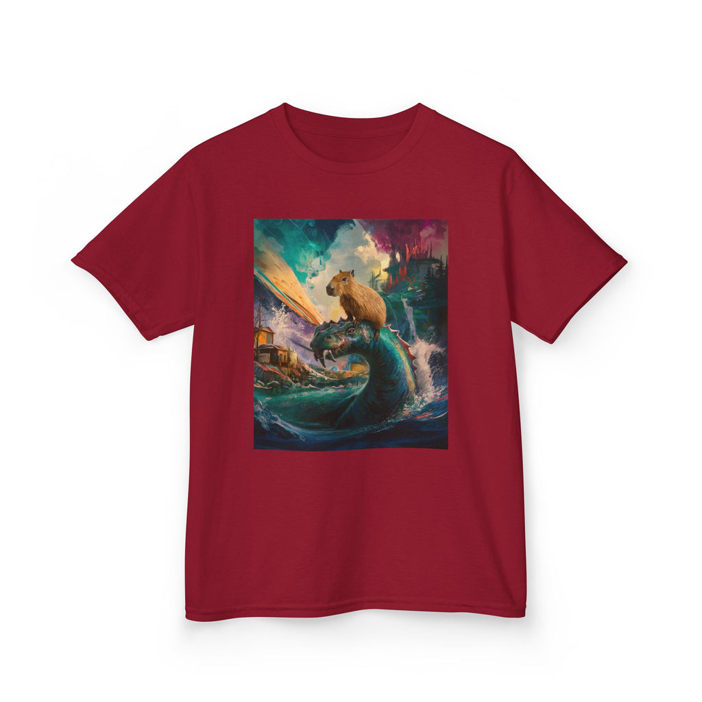 Kids T-Shirt — Colorful Surfing Bear Adventure Graphic Tee
