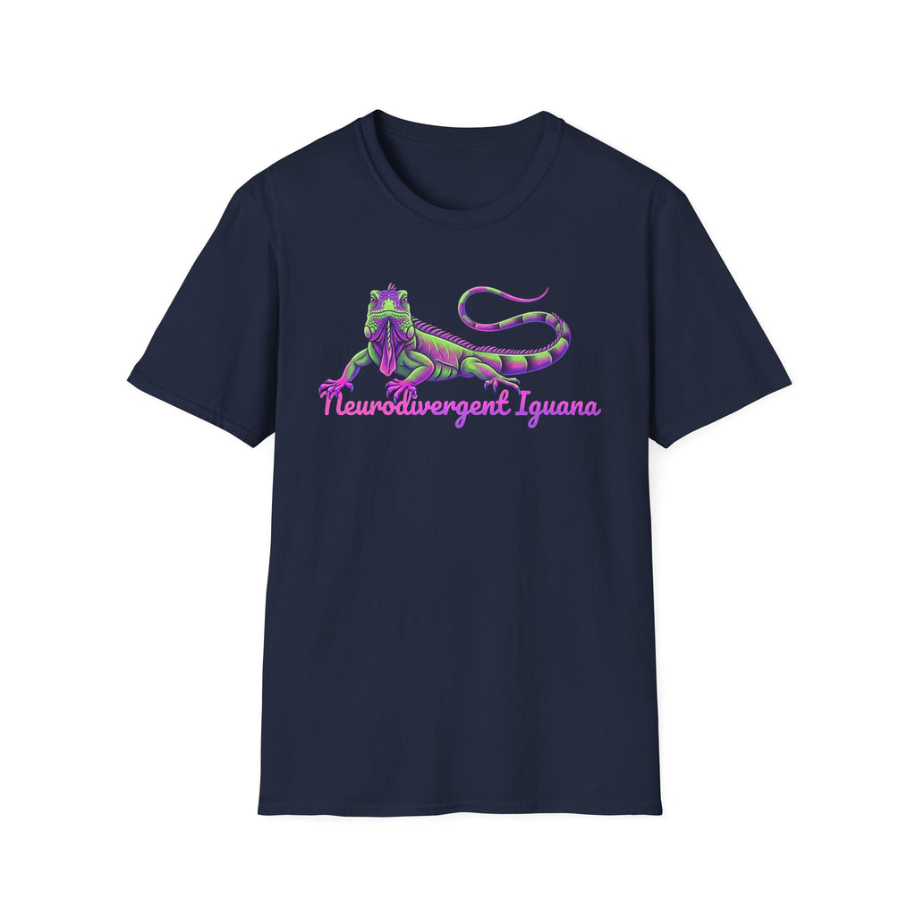Neurodivergent Iguana T-Shirt — Colorful Pride Lizard Tee