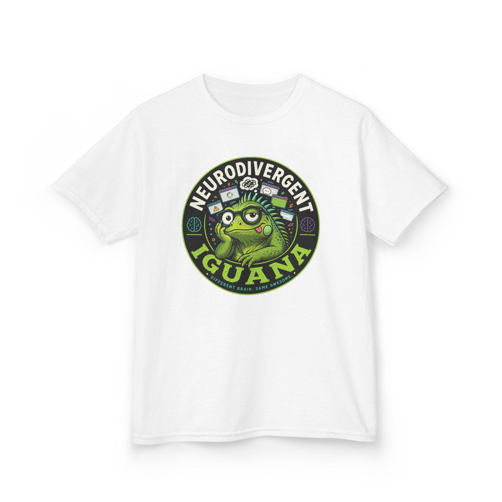 Kids T‑Shirt — "Neurodivergent Iguana" Graphic Tee
