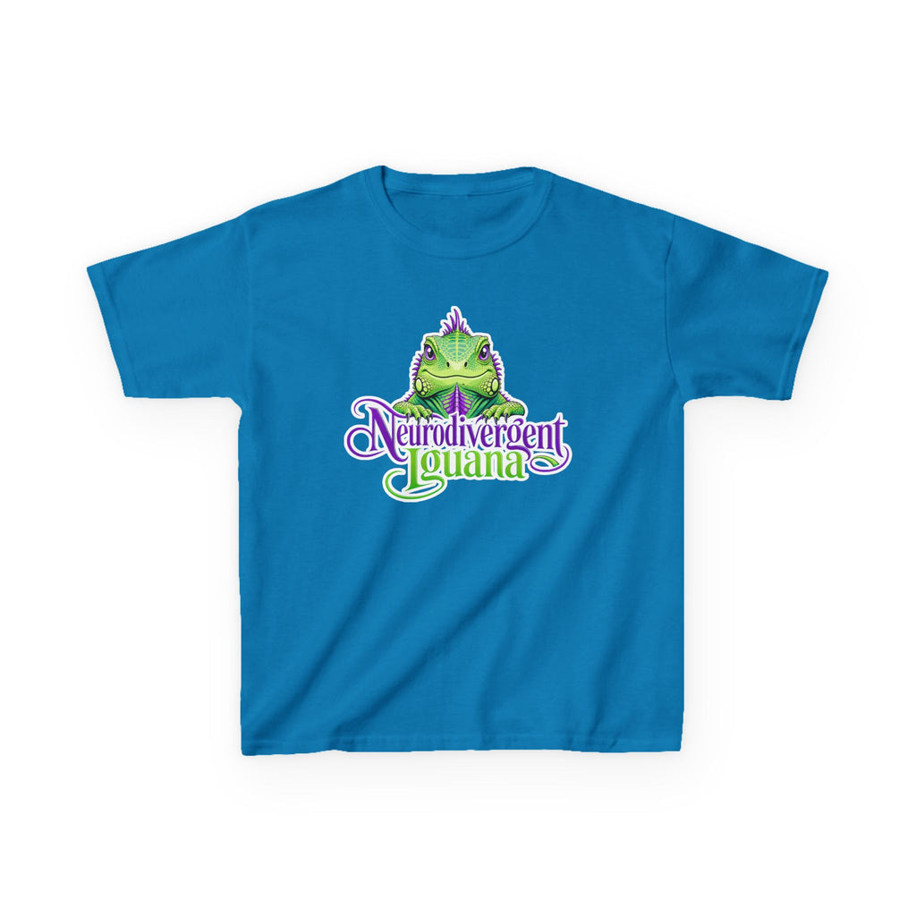 Kids T-Shirt — "Neurodivergent Iguana" Graphic Tee