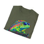 Neurodivergent Iguana T-Shirt – Colorful Pride Lizard Tee for Neurodiversity Awareness