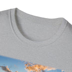 Sunset Beach Inspirational T-Shirt — 'Gratitude' Quote Tee