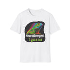 Neurodivergent Iguana T-Shirt — Colorful Rainbow Iguana Tee