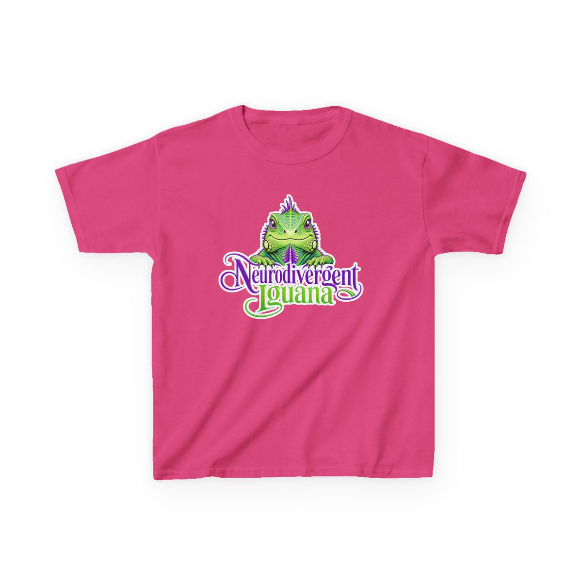 Kids T-Shirt — "Neurodivergent Iguana" Graphic Tee