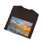 Sunset Beach Inspirational T-Shirt — 'Gratitude' Quote Tee