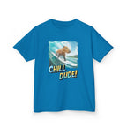 Kids Tee — 'Chill Dude!' Surfing Hamster Graphic