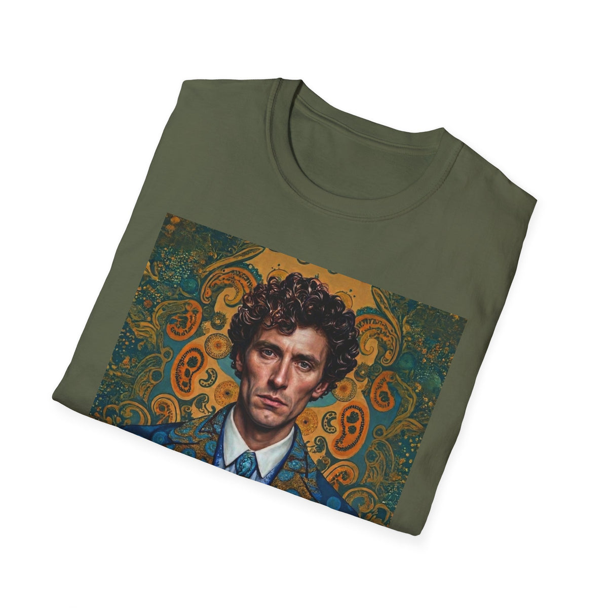 Portrait Art T-Shirt — Vintage Decorative Gentleman Illustration