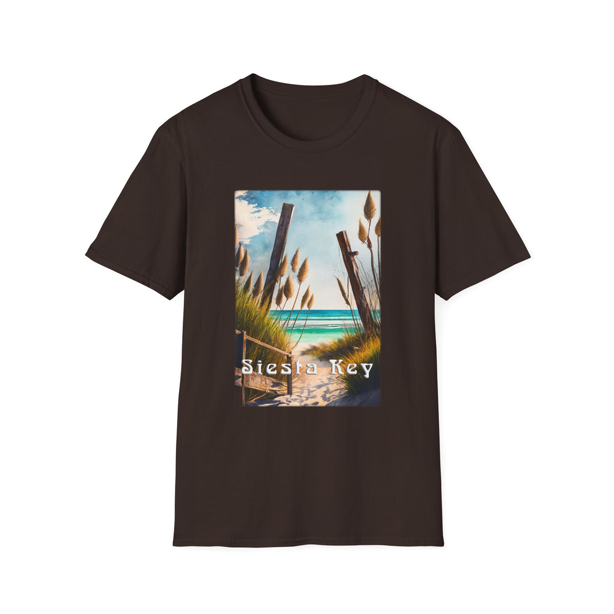 Siesta Key Beach T‑Shirt — Coastal Vintage Surf Graphic Tee