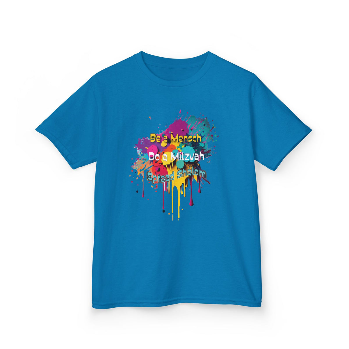 Kids Tee — Colorful Paint Splash Skull "Do It Different" Graphic