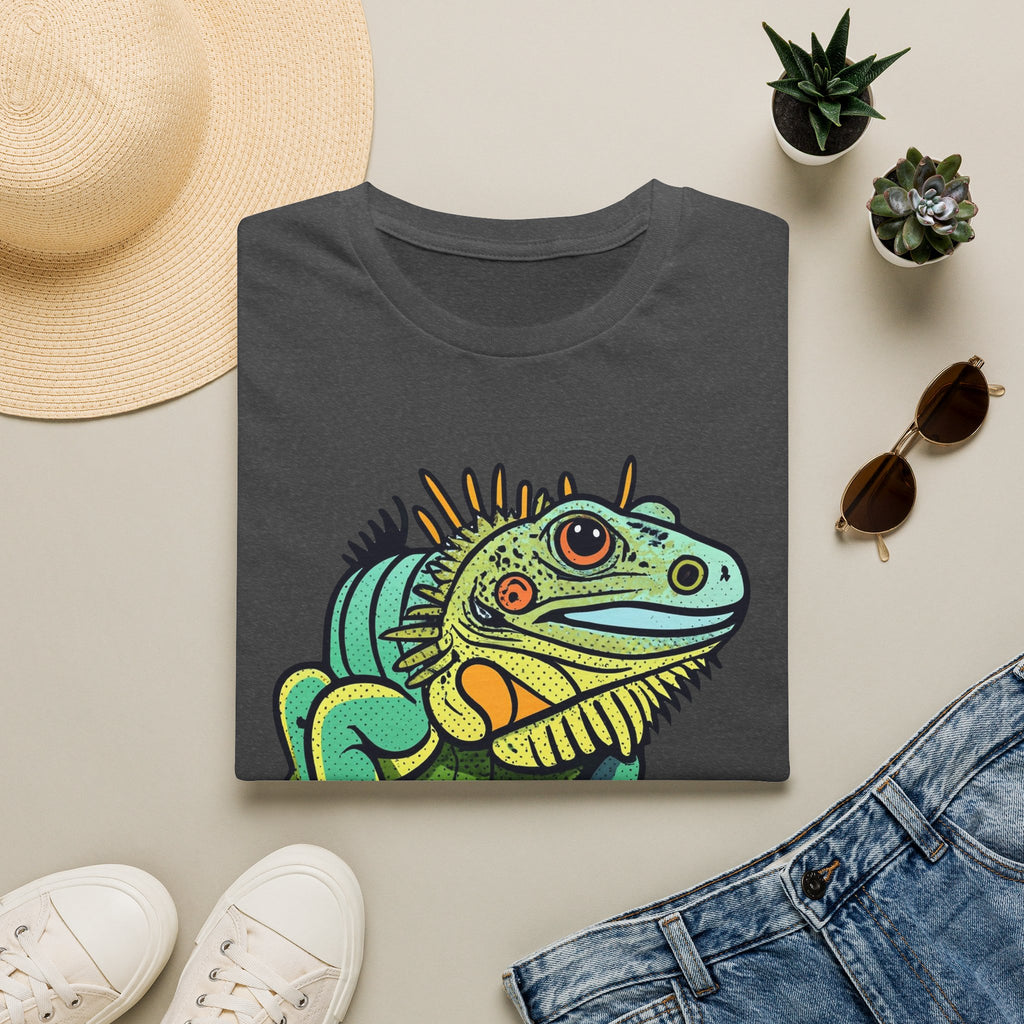 Iguana Graphic T-Shirt — Colorful Tropical Reptile Tee