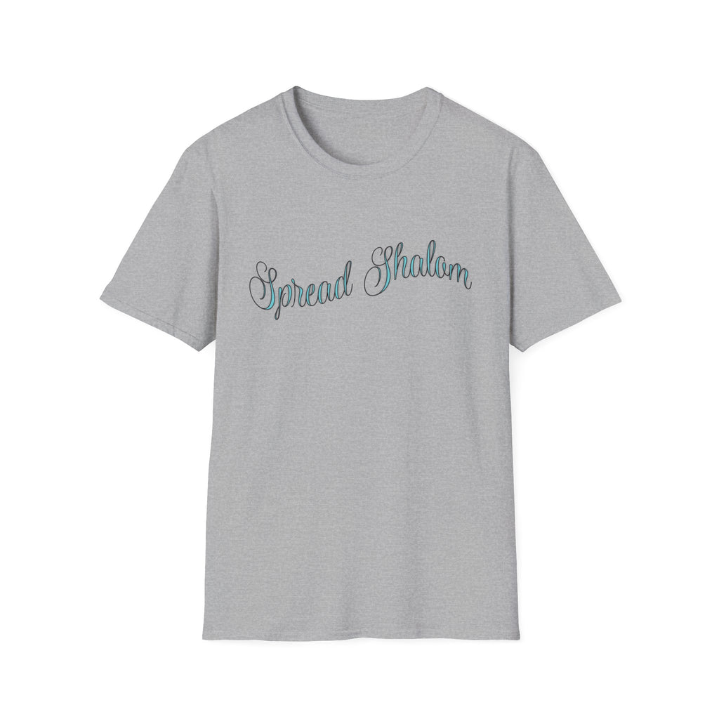 Spread Shalom T-Shirt — Peace & Kindness Script Tee