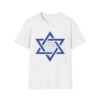 Star of David T-Shirt — "Blessed is he who comes in the name of the Lord" Religious Jewish Tee