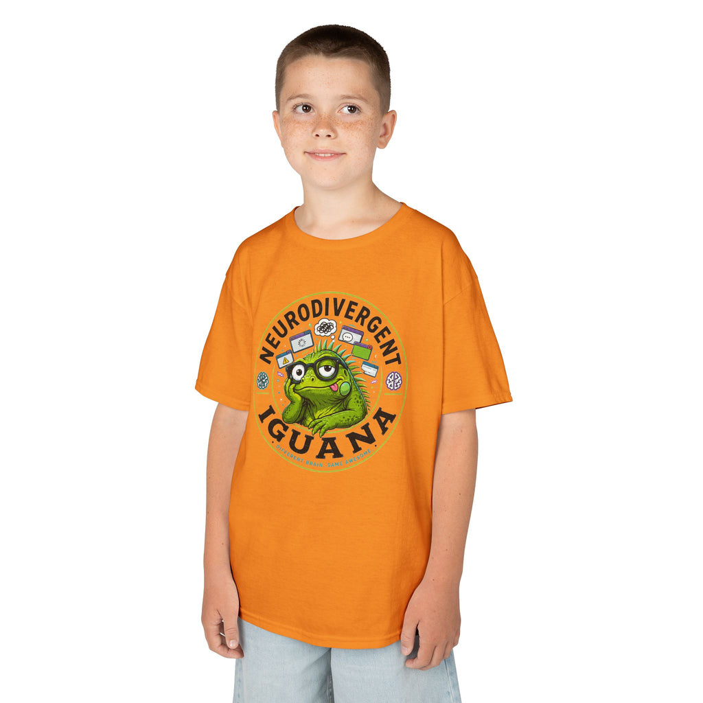 Neurodivergent Iguana Kids Tee