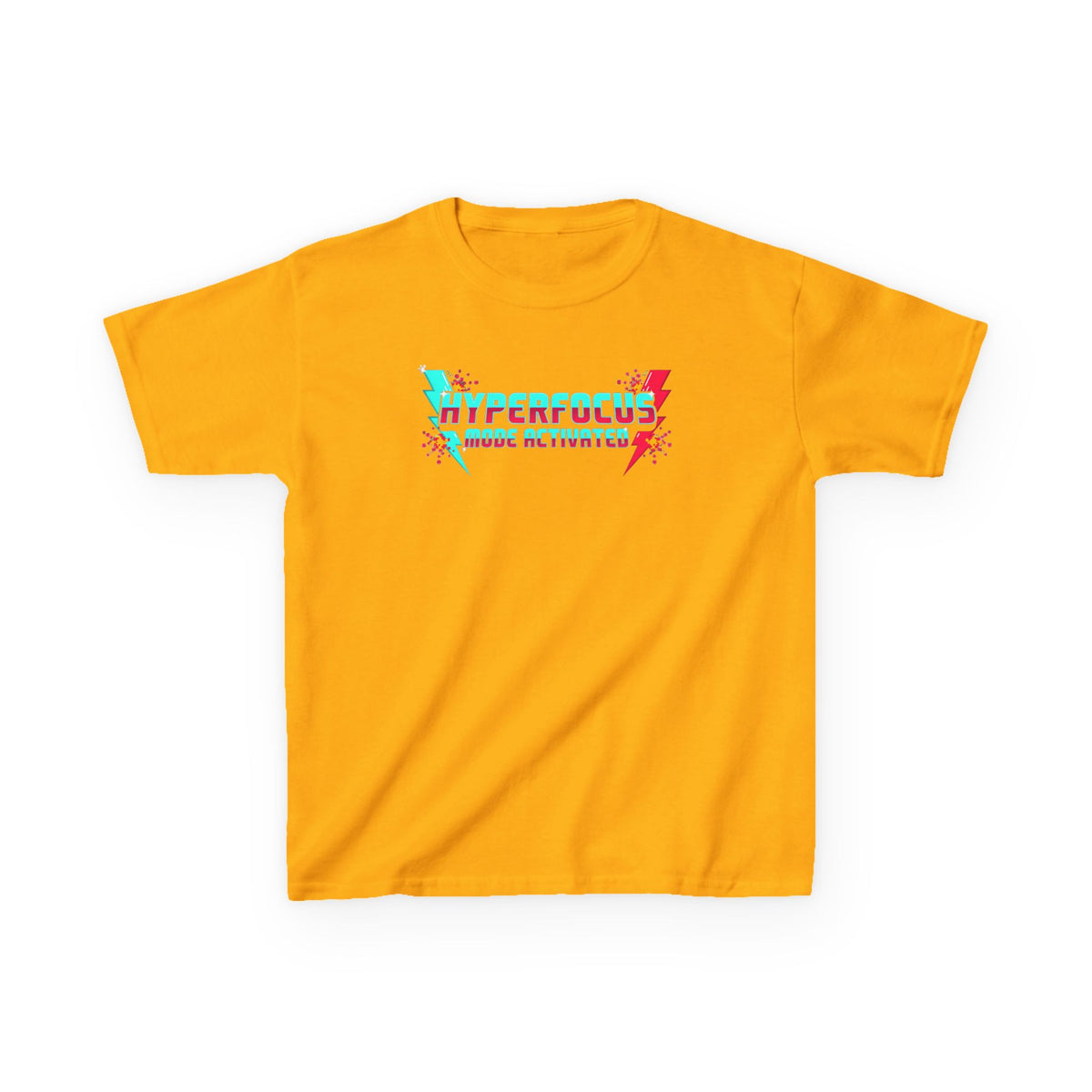 Kids Tee — "Hyperfocus Mode Activated" Retro Gaming Graphic
