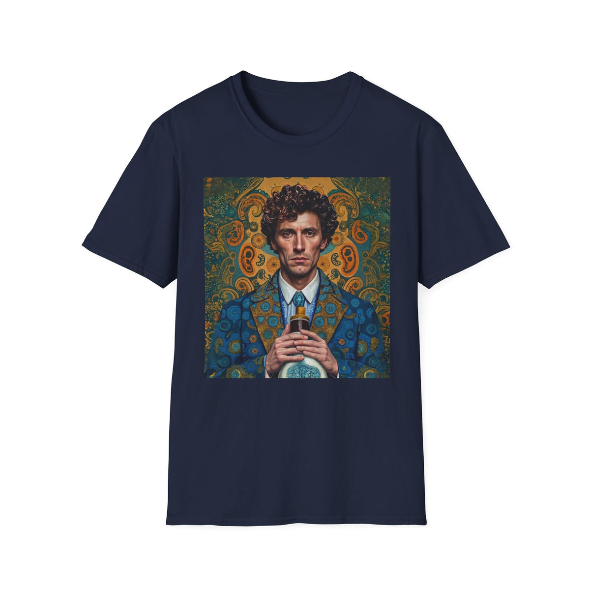 Portrait Art T-Shirt — Vintage Decorative Gentleman Illustration