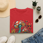 Mushroom Garden T-Shirt — Retro Psychedelic Fungi Illustration