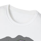 Neurodivergent Iguana Graphic T‑Shirt — Pride-Lit Earthtone Design